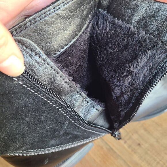 Josef Seibel Womens Sandra Leather Ankle Boot Bootie Side Zip Black EU 37 6-6.5 - Picture 4 of 7